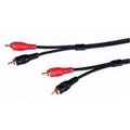 Comprehensive Comprehensive Standard Series 2 gold RCA Plugs Each End Stereo Audio Cable 50ft 2PP-2PP-50ST